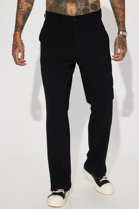 Golden Goose | Textured-leather Straight-leg Pants | Black |  IT36,IT38,IT40,IT42,IT44,IT46 | MILANSTYLE.COM